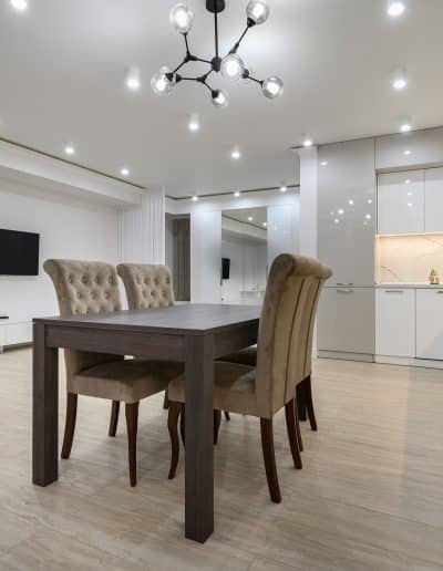 Huge white luxury kitchen