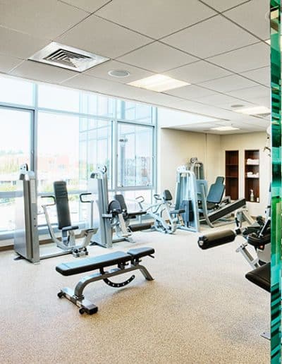 Apartment community weight room