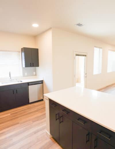 Luxury apartment living room & kitchen